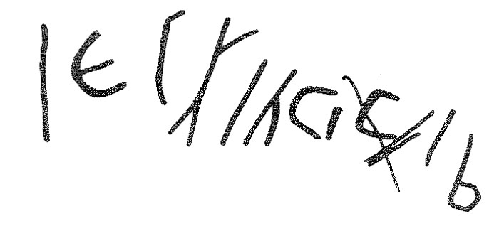 inscription of siglum KRS 191