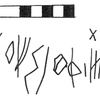 inscription of siglum KRS 1958