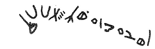 inscription of siglum KRS 2805