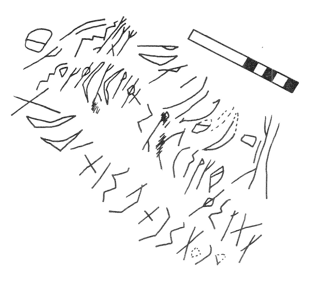 Tracing of inscription of siglum KRS 68