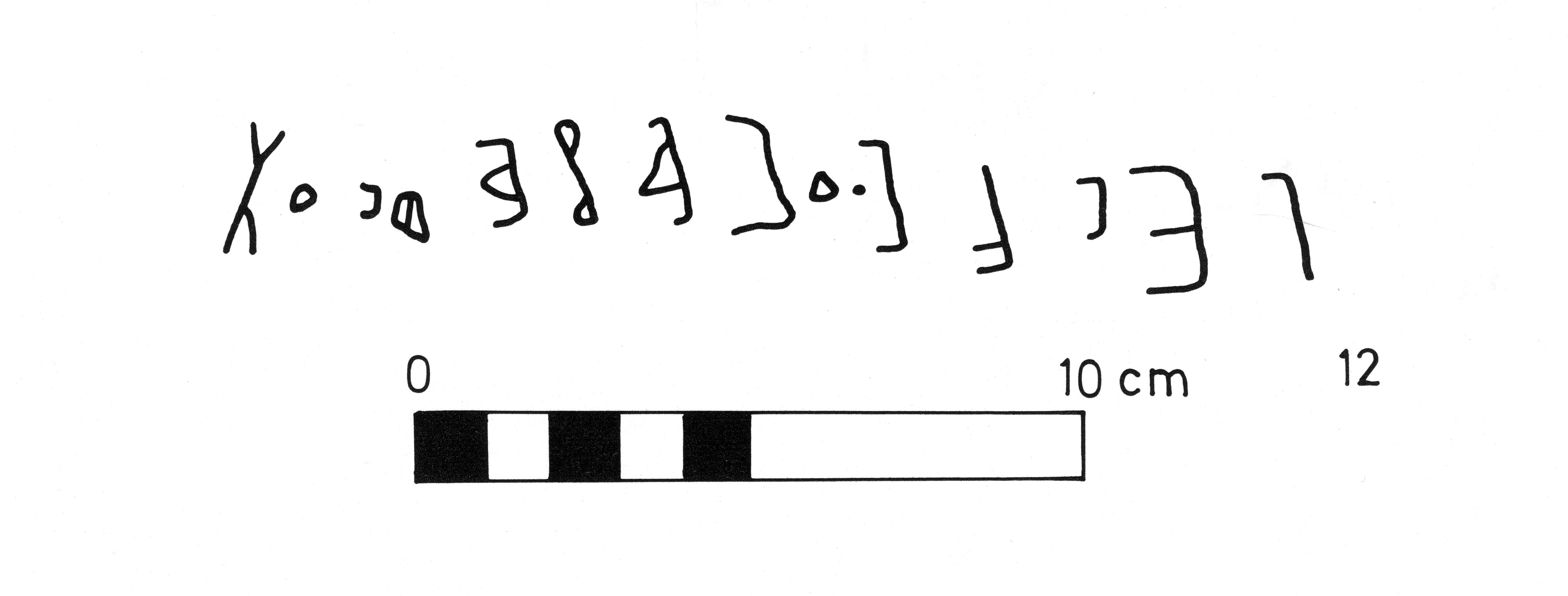 inscription of siglum KWM 12