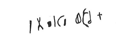 inscription of siglum KhBG 106