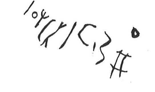 inscription of siglum KhBG 110
