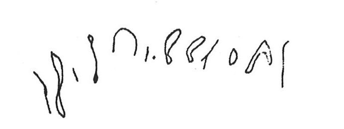 inscription of siglum KhBG 119