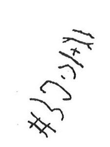 inscription of siglum KhBG 120