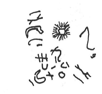 inscription of siglum KhBG 146