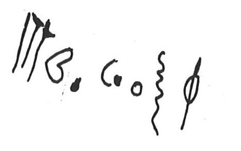 inscription of siglum KhBG 225