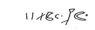 inscription of siglum KhBG 278