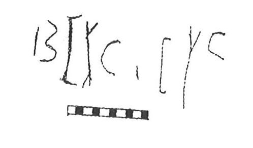 inscription of siglum KhBG 341