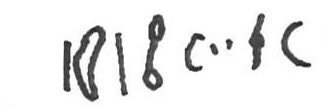 inscription of siglum KhBG 35