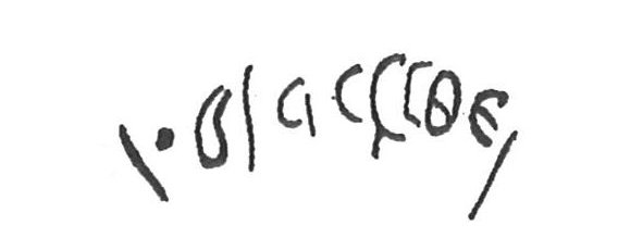 inscription of siglum KhBG 36