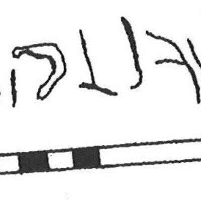 inscription of siglum KhBG 384