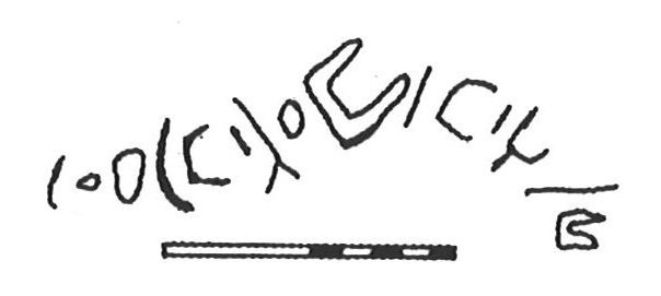 inscription of siglum KhBG 395