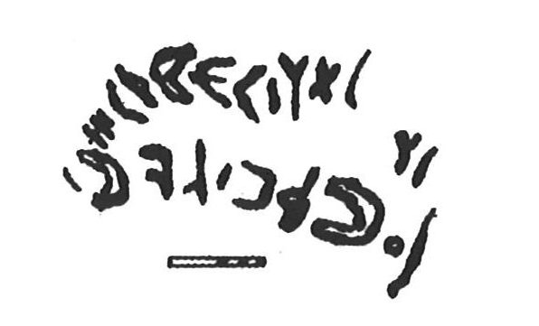 inscription of siglum KhBG 403