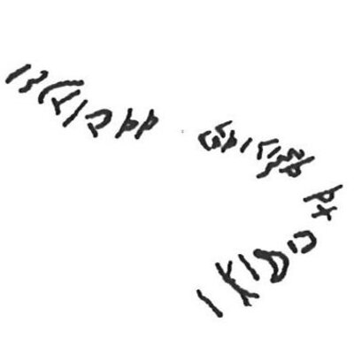 inscription of siglum KhBG 413