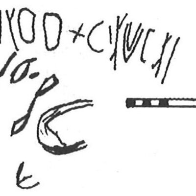 inscription of siglum KhBG 435.1