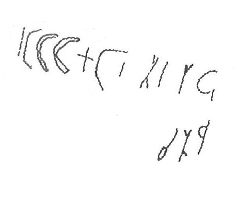 inscription of siglum KhBG 447