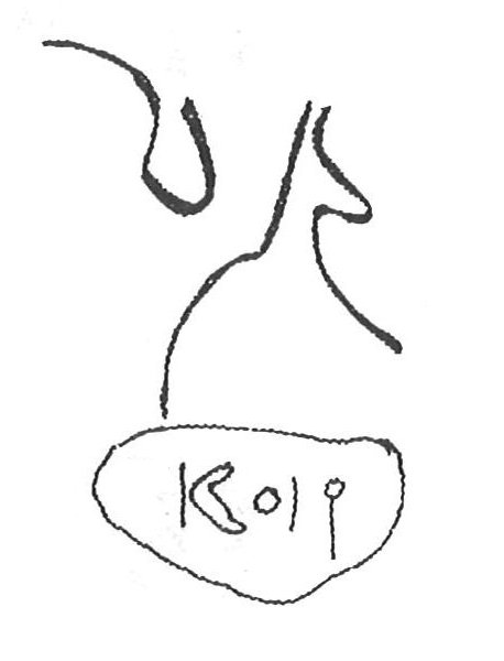 inscription of siglum KhBG 452