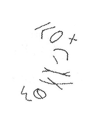 inscription of siglum KhBG 453