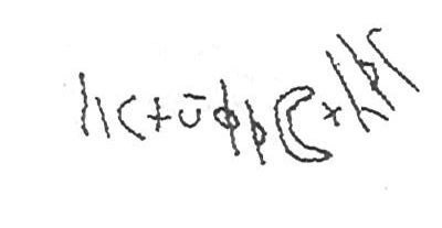 inscription of siglum KhBG 454