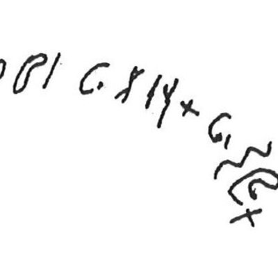 inscription of siglum KhBG 481