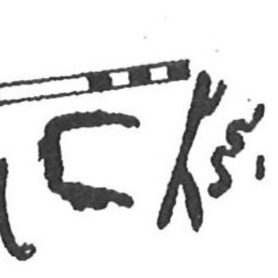 inscription of siglum KhBG 496