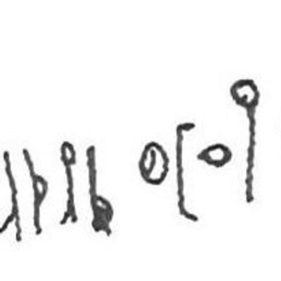 inscription of siglum KhBG 504