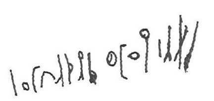 inscription of siglum KhBG 504