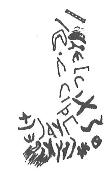 inscription of siglum KhBG 8