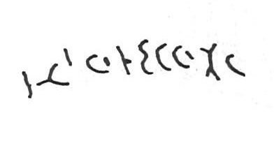 inscription of siglum KhBG 90