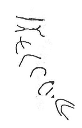 inscription of siglum KhBG 96