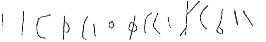 inscription of siglum LP 1000