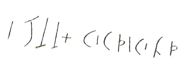 inscription of siglum LP 1184