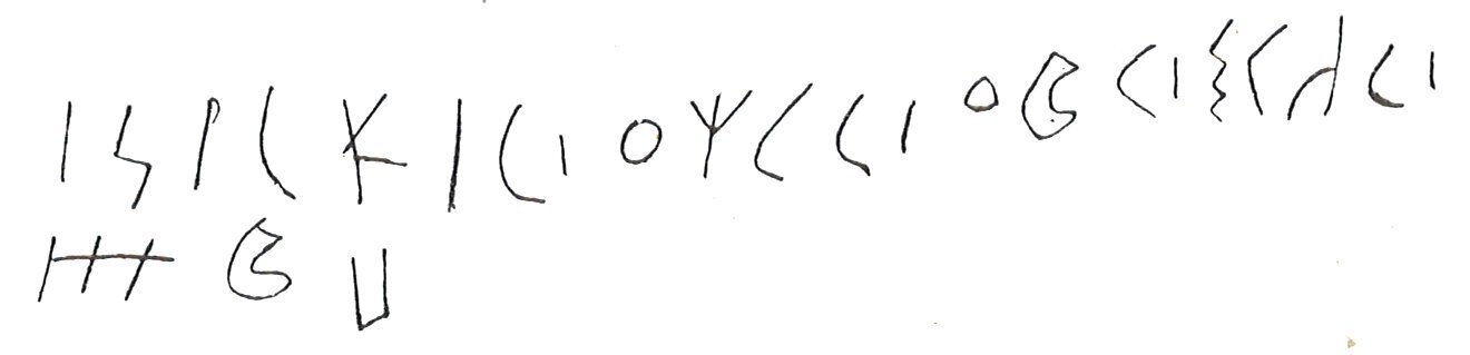 inscription of siglum LP 1242