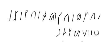 inscription of siglum LP 199