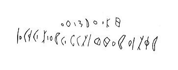 inscription of siglum LP 411