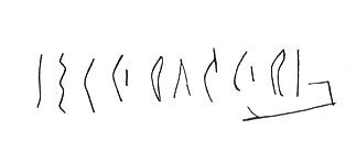 inscription of siglum LP 439