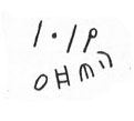 inscription of siglum LP 474