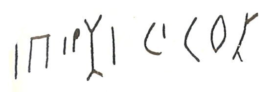 inscription of siglum LP 542