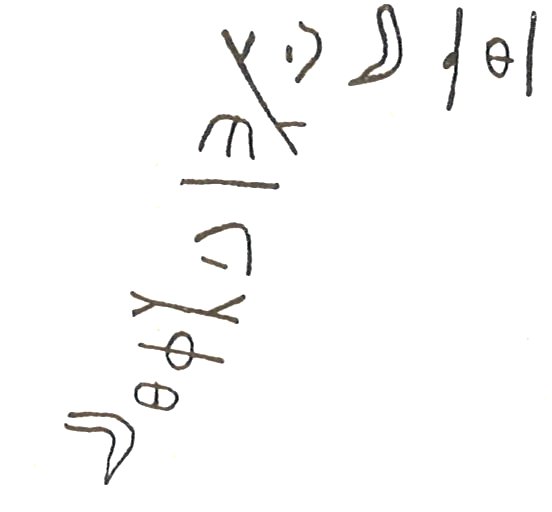 inscription of siglum LP 560