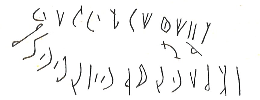 inscription of siglum LP 568