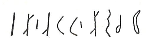inscription of siglum LP 616
