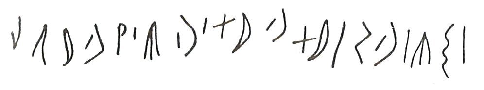 inscription of siglum LP 677