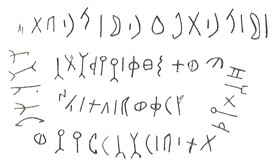 inscription of siglum LP 701