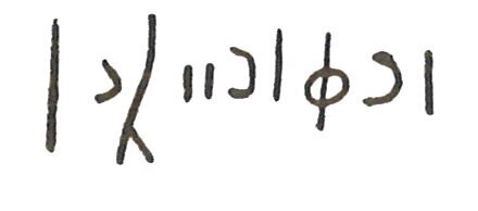 inscription of siglum LP 703