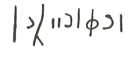 inscription of siglum LP 703