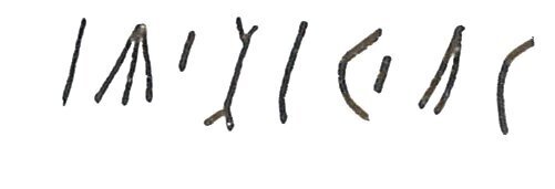 inscription of siglum LP 748