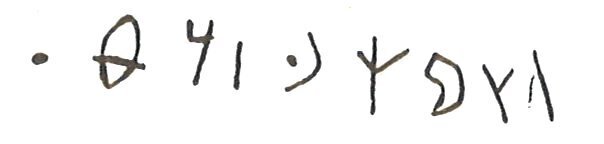 inscription of siglum LP 779