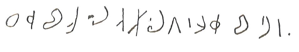 inscription of siglum LP 795