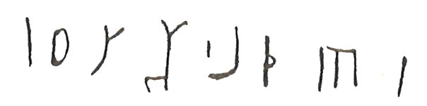 inscription of siglum LP 807